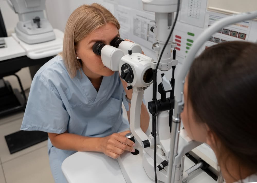 Doctor consulting with patient